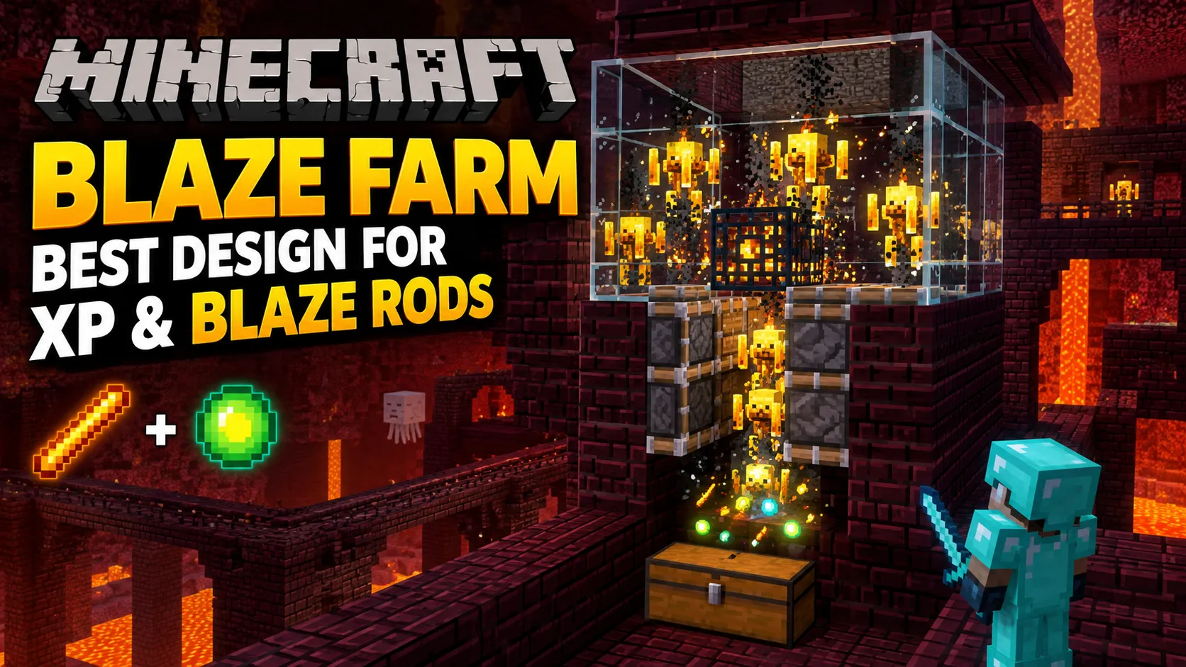 Blaze Farm in Minecraft: Best Design for XP & Rods
